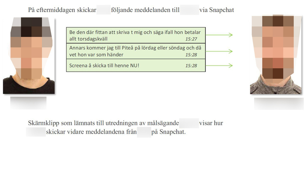 Polisen har tagit fram chatkonversation mellan de inblandade männen.