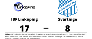 IBF Linköping utklassade Svärtinge på hemmaplan