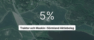 Traktor och Maskin i Sörmland Aktiebolag redovisar resultat som pekar uppåt