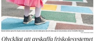 Reformera friskolesystemet     