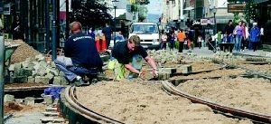 Klart för spårvagnar vid Söder Tull igen