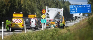 Vindkraftstransport blockerade trafiken på E4