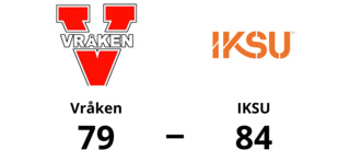 Vråken föll knappt mot IKSU på hemmaplan