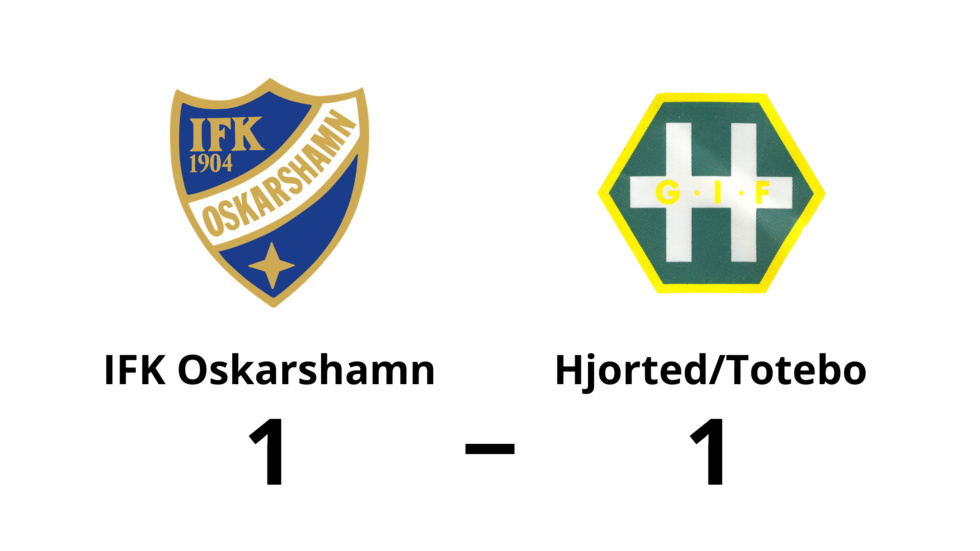 IFK Oskarshamn spelade lika mot Hjorted/Totebo