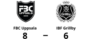 IBF Grillby föll med 6-8 mot FBC Uppsala