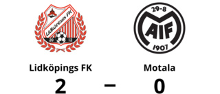 Motala föll mot Lidköpings FK med 0-2