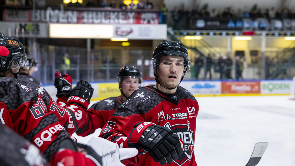 Andreas Nilsson gjorde fem mål den här helgen och såg till att Boden fick sex poäng.
