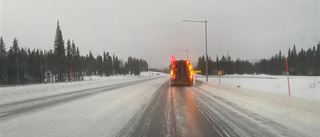 Dubbeltrubbel för lastbilar – ishalka efter E10