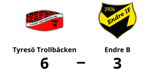 Tredje perioden avgörande när Endre B föll mot Tyresö Trollbäcken