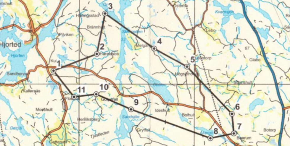Innanför de markerade området har Ragnar Exploration sökt undersökningstillstånd för att leta efter jordartsmetaller. 
