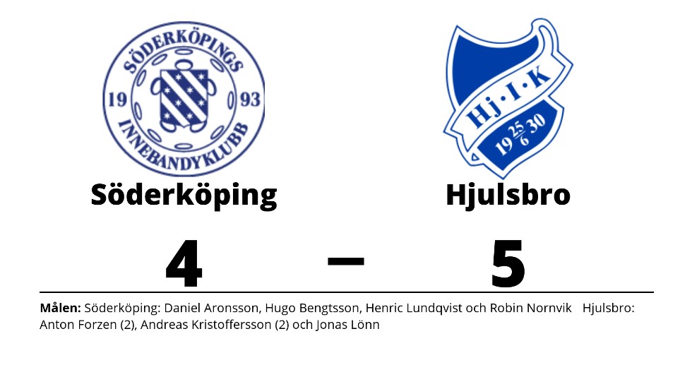 Söderköpings IBK förlorade mot Hjulsbro IK Herr