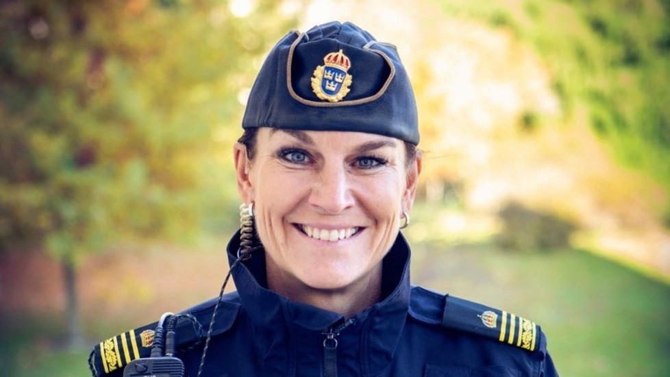 Carina Neumann, är polisinspektör i Uppsala men utlånad till Malmö denna vecka.