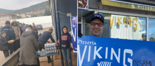 Pizzeria stöttar jordbävningsoffer