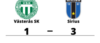 Sirius tog hem segern mot Västerås SK på bortaplan