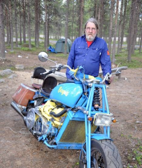 Thord Gräntz, från Gnarp i Hälsingland, ville vara störst med sitt amatörbygge och störst såg han till att bli. FOTO: Maria Ödalen