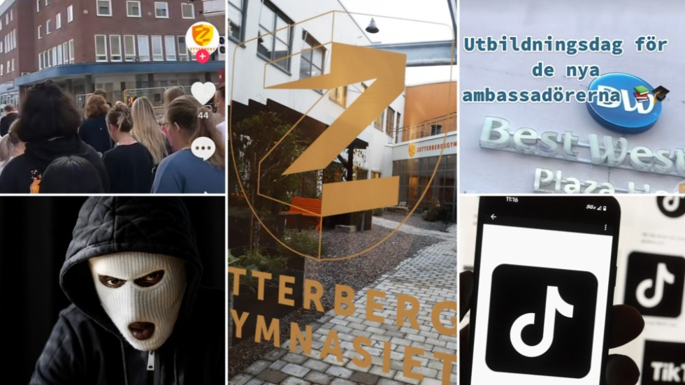 Skolans konto på Tiktok visar videor på elever som ljudlagts med raplåtar om droger och vapenvåld