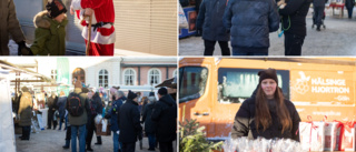 Lördagens julmarknad i Vimmerby lockade besökare – "Det kommer mer och mer folk"