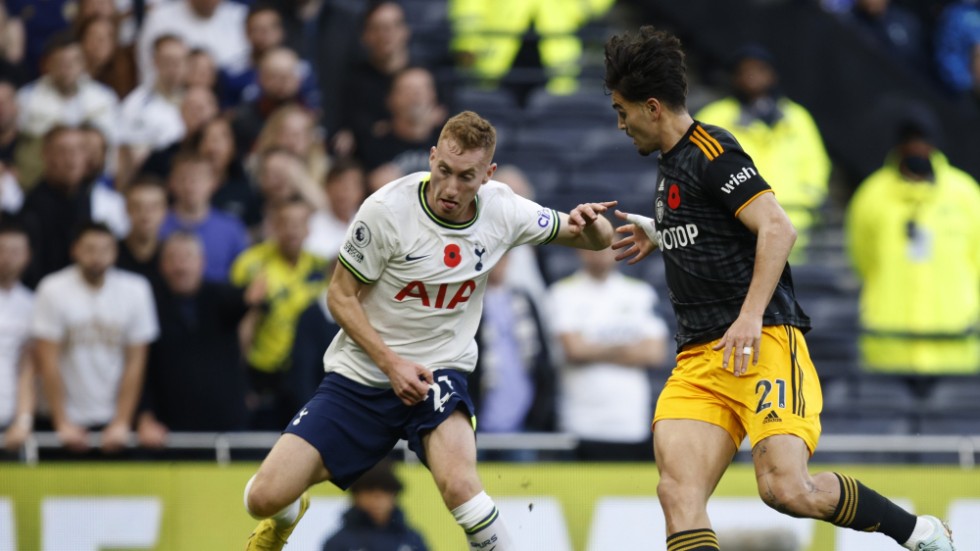 Dejan Kulusevski i Tottenhams 4–3-seger mot Leeds i helgen.