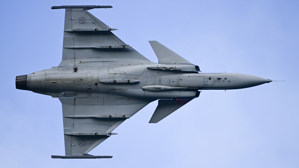Saab får tilläggsbeställning av FMV för att säkra Jas Gripens fortsatta drift. Arkivbild.