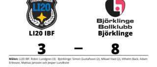 Klar seger för Björklinge - vann med 8-3 mot LI20 IBF