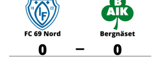 Mållöst för FC 69 Nord och Bergnäset