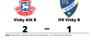 Visby AIK B höll undan och vann mot IFK Visby B