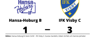 Segerlös svit bröts när IFK Visby C vann mot Hansa-Hoburg B