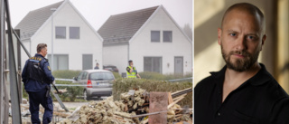 Joakim och hans familj fick drömboendet förstört i explosionen