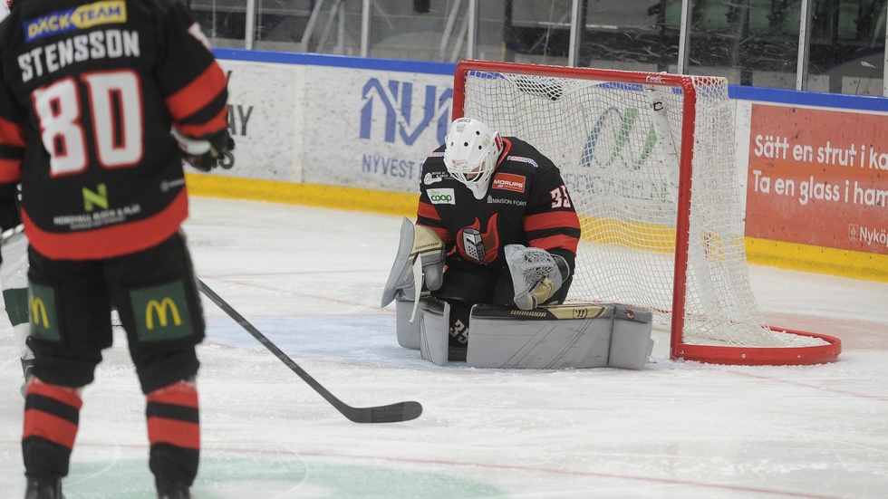 Daniel Fahlström hade mycket att göra mot Brödernas Väsby. Gästerna sköt 44 skott i matchen.