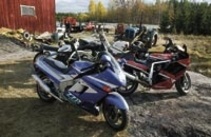 50 stulna motorcyklar
 hittades vid polisrazzia