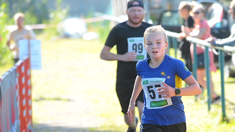 Mimmi Lindmark, IFK Kiruna, kom trea i loppet över sex kilometer. 