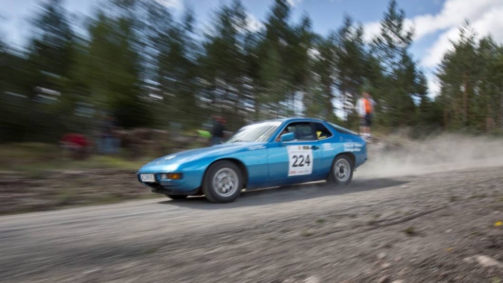 Jan Lindholm och Ove Lindström Västerås MS i en Porsche 924.