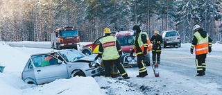 Halt väglag orsakade olyckor