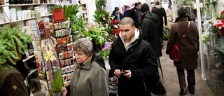 Blomsterbutikerna har fullt upp