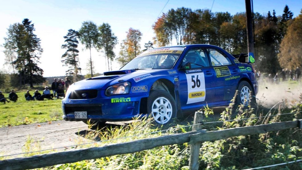 Nysatsning. Almungeföraren Stig Andervang har köpt Dick Wicksell Subaru Impreza WRC (här från Rally Uppsala 2015) och startat i SM-premiären i Söderhamn i februari.