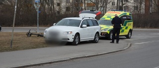 Cyklist blev påkörd av personbil i korsning