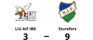 LiU AIF IBK en lätt match för Sturefors