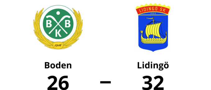Boden utslaget i division 1 Semi off herr efter förlust