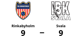 Rinkabyholm var starkast i första perioden. Laget vann perioden med 5-3.