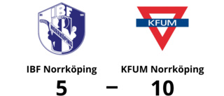 KFUM Norrköping tog klar seger mot IBF Norrköping