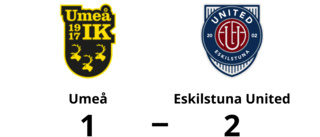 Eskilstuna United vann med 2-1 mot Umeå