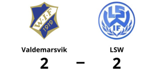 Oavgjort mellan Valdemarsvik och LSW i kval till division 3 grupp 7 herr