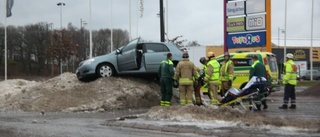 Trafikolycka på parkering