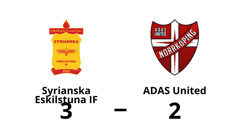 Syrianska Eskilstuna IF vann mot ADAS United