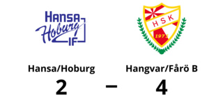 Hangvar/Fårö B vann tidiga seriefinalen mot Hansa/Hoburg