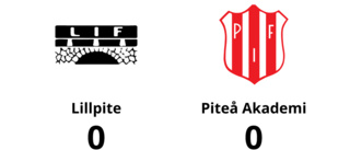 0-0 slutade toppmötet mellan Lillpite och Piteå Akademi