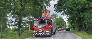 Väg 214 i Julita avstängd till 01 på fredagen efter olycka