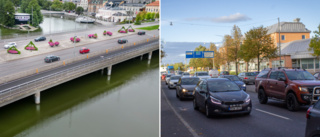 Varning för stora trafikproblem på Hamnbron i Norrköping