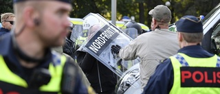 Stor polisinsats mot nazistdemonstration i Småland