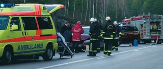 Bländade i krock